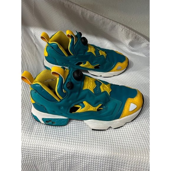 Reebok sneakers shoes sports athletic green blue rare  Fury